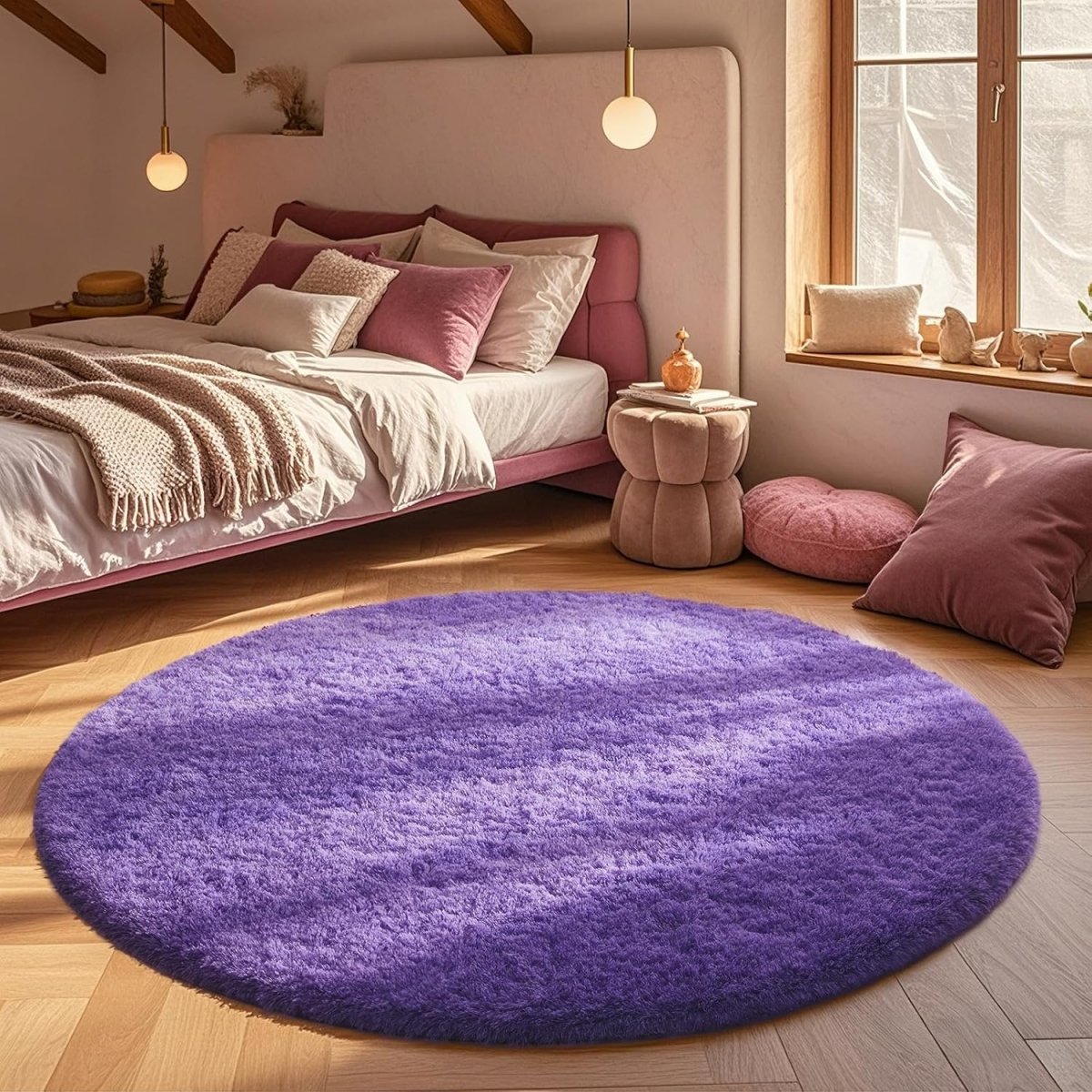 Ophanie Area Rugs for Living Room Bedroom, Upgrade Non - Slip Fluffy Soft Grey Shag Carpet, Indoor Floor Gray 4x6 Fuzzy Shaggy Living Room Plush Rug for Kids Home Dorm Decor Aesthetic - Homesidy.com