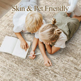 Soalmost Washable Area Rug 8x10, Large Soft Rugs for Living Room Vintage Beige Carpet 8x10 Area Rugs for Bedroom Dining Room Non - Slip Stain Resistant Under Table Rug - Homesidy.com
