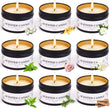 9 Pack Scented Candles Gift for Women and Men, Aromatherapy Candle Set for Home Scented, Small Candle Gift Set Basket for Boyfriend dad him Friend boss Mother Birthday Christmas Thanksgiving - Homesidy.com