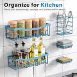EUDELE Adhesive Shower Caddy, 5 Pack Rustproof Stainless Steel Bath Organizers With Large Capacity, No Drilling Shelves for Bathroom Storage &amp; Home Decor - Homesidy.com