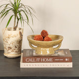 Creative Co - Op Stoneware Bowl w Reactive Glaze, White - Homesidy.com