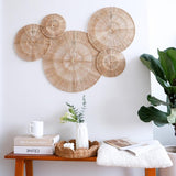 CHI AN HOME Wicker 23 Inch Jute Wall Decor Baskets, Set of 6 Extra Large Woven Jute Wall Plates, 23&34;,21&34;,15&34;,13&34;,12,10&34;, Decorative Baskets for Wall Arts, Wall Hanging for Bedroom, Living Room, Office - Homesidy.com