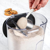 ProKeeper 9 - Piece Airtight Food Storage Container Set – Clear Plastic Flour and Sugar Canister Set with Magnetic Accessories for Kitchen Organization (Grey, 9 - Piece) - Homesidy.com