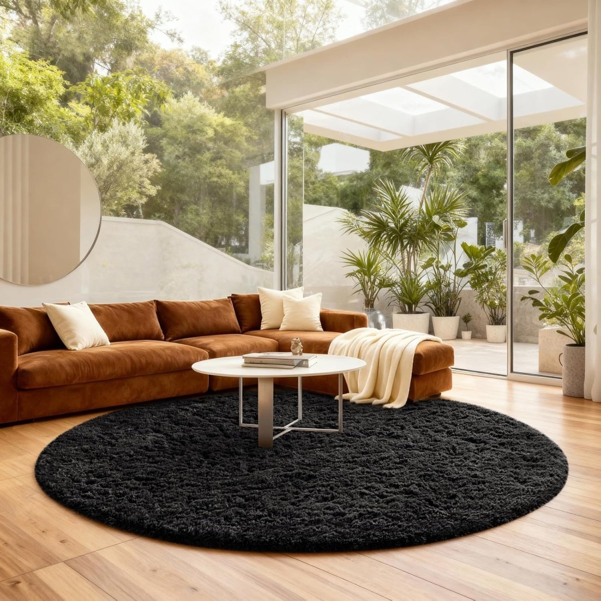Ophanie Area Rugs for Living Room Bedroom, Upgrade Non - Slip Fluffy Soft Grey Shag Carpet, Indoor Floor Gray 4x6 Fuzzy Shaggy Living Room Plush Rug for Kids Home Dorm Decor Aesthetic - Homesidy.com