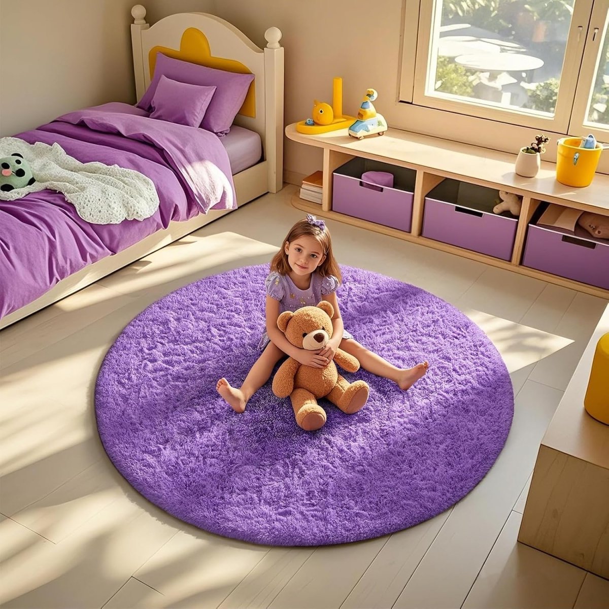 Ophanie Area Rugs for Living Room Bedroom, Upgrade Non - Slip Fluffy Soft Grey Shag Carpet, Indoor Floor Gray 4x6 Fuzzy Shaggy Living Room Plush Rug for Kids Home Dorm Decor Aesthetic - Homesidy.com