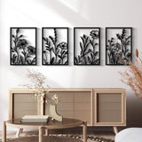 Glamativity 4 Pack Gold Wall Art Decor, Minimalist Single Line Real Metal Wall Art, Womans Body Shape Abstract Wall Art (Gold Classic Style, 17 x 11.8) - Homesidy.com