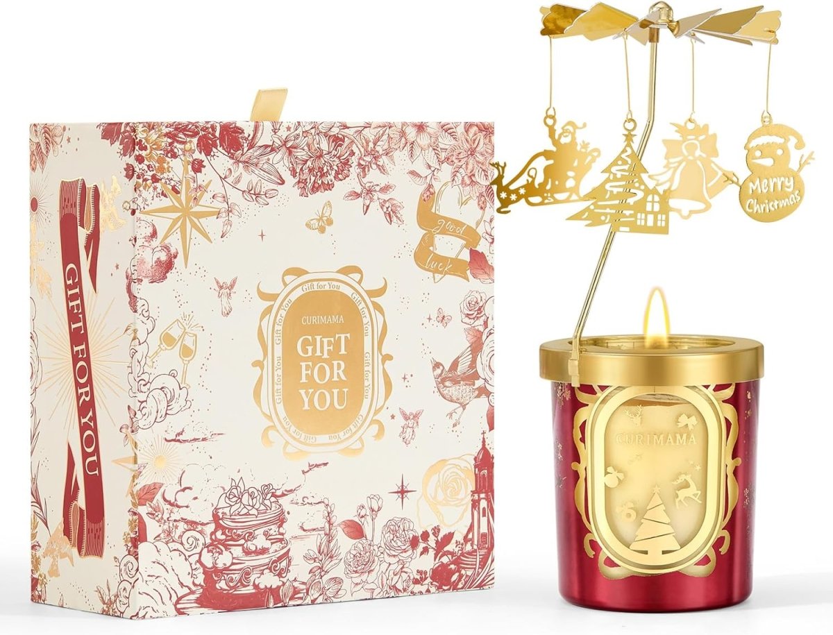 Christmas Gifts for Women, Unique Birthday Gifts for Women, Lavender Butterfly Rotating Scented Candles for Home Fragrance, Mom Birthday Gift from Daughter Son, Xmas Candle Gift for Sister Grandma - Homesidy.com