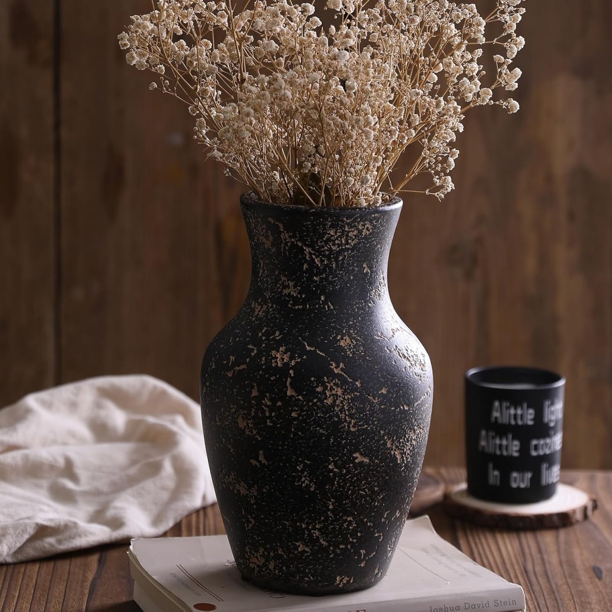 Rustic Vases for Home Decor. Ceramic Vase for Dining Table Decor. Terracotta Decorative Vase 6.1IN. ZSHLXM - Homesidy.com