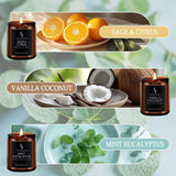 Vanilla Coconut Candle, Scented Candle for Home Soy Wax Candle, Aromatherapy Candle Gift for Women Men, 7oz - Homesidy.com