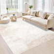 Area Rugs 6x9 Living Room: Washable Rug Modern Abstract Large Rug Soft Non Slip Neutral Rugs Stain Resistant Indoor Carpet for Bedroom Kitchen Dining Room Table Nursery Home Office Rugs(Beige,6x9) - Homesidy.com