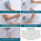 TAILI Shower Caddy Suction Cup 2 Pack with Hooks &amp; Soap holder, Heavy Duty Shower Organizer for Bathroom, No Drilling Bathroom Organizer with Large Capacity, Black Metal Storage Basket - Homesidy.com