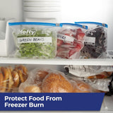 Hefty Slider Freezer Kitchen Storage Bags, Gallon Size, 56 Count - Homesidy.com
