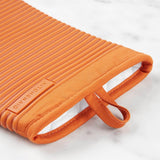 KITCHENAID Ribbed Soft Silicone Oven Mitt 2 - Pack Set, 7.5&34;x13&34;, Milkshake - Homesidy.com