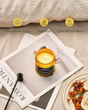 M&amp;SENSE Eucalyptus &amp; Mint Soy Candles for Home Scented, 11.6oz 70 Hour Burn Aromatherapy Candle Gift for Stress Relief, Meditation, Yoga, Relaxing SPA, Reusable Jar for Men and Women - Homesidy.com