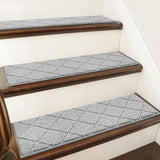 COSY HOMEER Edging Stair Treads Non - Slip Carpet Mat 28inX9in Indoor Stair Runners for Wooden Steps, Edging Stair Rugs for Kids and Dogs, 100% Polyester TPE Backing (15pc, Beige) - Homesidy.com