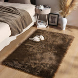Ashler Faux Fur Rug, Fluffy White Small Sheepskin Rug, Ultra Soft 2x3 Ft Mat, Machine Washable Shag Mats, Nursery Throw for Bed, Living, Kids Room - Homesidy.com