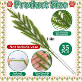 Watayo 60 Pcs Christmas Artificial Pine Branches with Red Berry Stems, 10.5&34; Faux Evergreen Norfolk Pine Cypress Leaves Stems, Fake Foliage Pine Needles Picks for DIY Craft Garland Home Decor - Homesidy.com