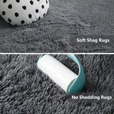 Shag Area Rugs for Bedroom Living Room,4X6 Ultra Soft Fluffy Area Rugs for Dorm, Indoor Carpet Nursery Rugs for Kids Girls Room Home Decor,Pink - Homesidy.com