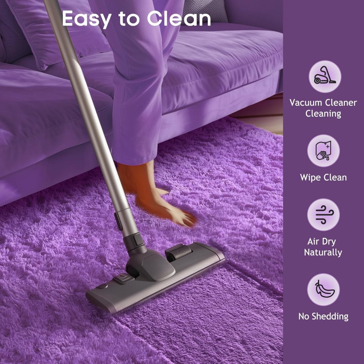 Ophanie Area Rugs for Living Room Bedroom, Upgrade Non - Slip Fluffy Soft Grey Shag Carpet, Indoor Floor Gray 4x6 Fuzzy Shaggy Living Room Plush Rug for Kids Home Dorm Decor Aesthetic - Homesidy.com