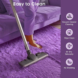 Ophanie Area Rugs for Living Room Bedroom, Upgrade Non - Slip Fluffy Soft Grey Shag Carpet, Indoor Floor Gray 4x6 Fuzzy Shaggy Living Room Plush Rug for Kids Home Dorm Decor Aesthetic - Homesidy.com