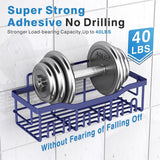 EUDELE Adhesive Shower Caddy, 5 Pack Rustproof Stainless Steel Bath Organizers With Large Capacity, No Drilling Shelves for Bathroom Storage &amp; Home Decor - Homesidy.com