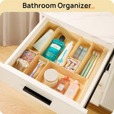 Vtopmart 25 PCS Clear Plastic Drawer Organizers Set, 4 - Size Versatile Bathroom and Vanity Drawer Organizer Trays, Storage Bins for Makeup, Bedroom, Kitchen Gadgets Utensils and Office - Homesidy.com