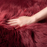 Ashler Faux Fur Rug, Fluffy White Small Sheepskin Rug, Ultra Soft 2x3 Ft Mat, Machine Washable Shag Mats, Nursery Throw for Bed, Living, Kids Room - Homesidy.com