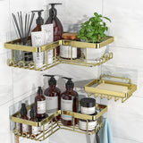 YASONIC Corner Adhesive Shower Caddy, with Soap Holder and 12 Hooks, Rustproof Stainless Steel Bathroom Organizer, No Drilling Wall Mounted Rack, Black, 3 - Pack - Homesidy.com