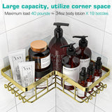 YASONIC Corner Adhesive Shower Caddy, with Soap Holder and 12 Hooks, Rustproof Stainless Steel Bathroom Organizer, No Drilling Wall Mounted Rack, Black, 3 - Pack - Homesidy.com