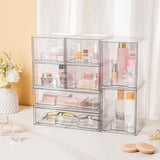 Vtopmart Stackable Storage Drawers Set of 5, Clear Plastic Organizer Bins for Baby Bottle, Beauty Supplies Storage, Ideal for Kichen Countertop, Vanity, Bathroom, Cabinet, Pantry Organization - Homesidy.com