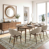Soalmost Washable Area Rug 8x10, Large Soft Rugs for Living Room Vintage Beige Carpet 8x10 Area Rugs for Bedroom Dining Room Non - Slip Stain Resistant Under Table Rug - Homesidy.com