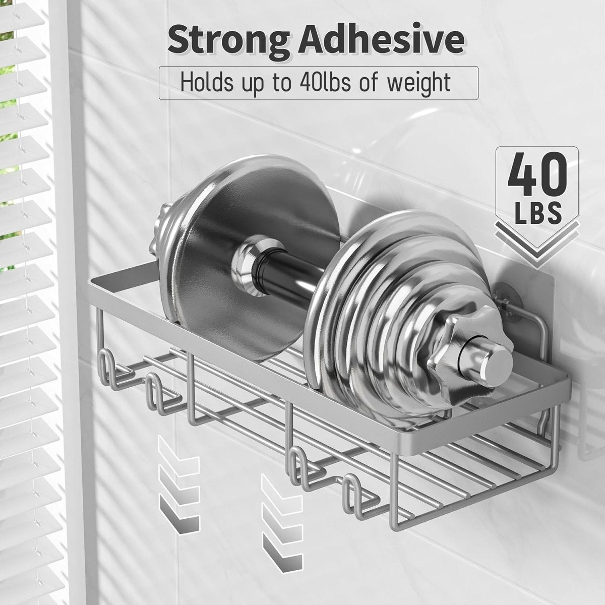 Liuoud 5 Pack Shower Caddy Organizer Rack Shelf for Inside Shower, Adhesive Bathroom Wall Storage Basket Rustproof Stainless Steel Shampoo Holder, Girly Bathroom Accessory Decor Set, Pink - Homesidy.com
