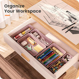 A - LuGei 【Military Grade Drawer Organizer, 【𝟱𝗦𝗶𝘇𝗲】 Makeup organizer, 【Holds 177 Items】 Bathroom Organizers and Storage, Organization and Storage, Desk Drawer Organizer for Bathroom Vanity - Homesidy.com