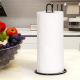 Paper Towel Holder Countertop, OBODING, Kitchen Paper Towel Stand Holder for Kitchen Organization and Storage, Paper Towel Holders for Standard and Large Size Rolls (Black) - Homesidy.com