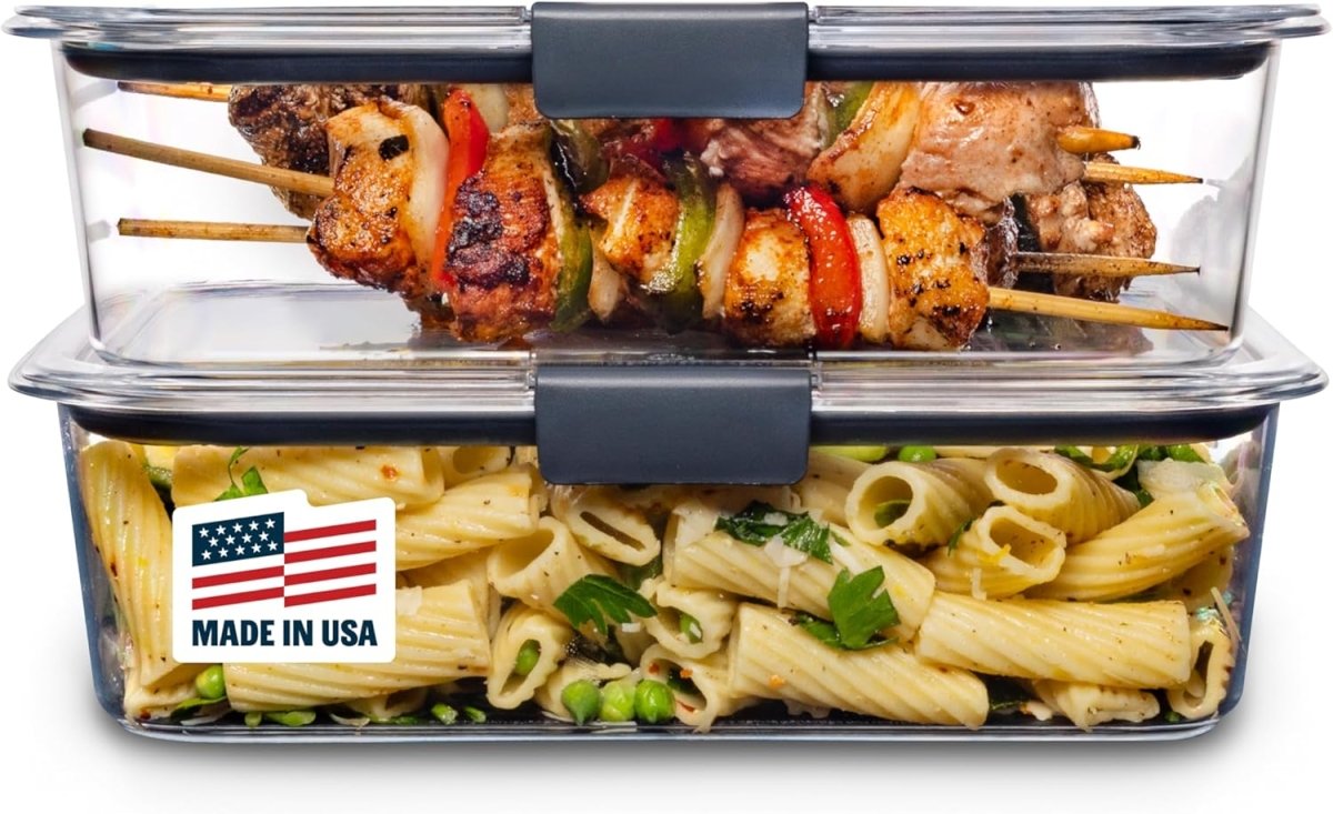 Rubbermaid Brilliance BPA - Free Airtight Food Storage Containers, 24 - Piece Set, Easy for Meal Prep, Lunch &amp; Leftovers - Homesidy.com
