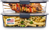 Rubbermaid Brilliance BPA - Free Airtight Food Storage Containers, 24 - Piece Set, Easy for Meal Prep, Lunch &amp; Leftovers - Homesidy.com