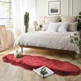 Ashler Faux Fur Rug, Fluffy White Small Sheepskin Rug, Ultra Soft 2x3 Ft Mat, Machine Washable Shag Mats, Nursery Throw for Bed, Living, Kids Room - Homesidy.com