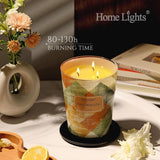 HomeLights Scented Candles for Women &amp; Men, 18oz Candle Jars Aromatherapy 4 - Wick Candle, Ideal for Rustic Modern Home Decor and Gifts, Blueberry Cheesecake - Homesidy.com