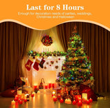 KOABY 25/50/100 Pack Flameless Votive Candles, Last 8H , Warm Yellow Light, No Timer or Flickering - Homesidy.com