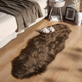 Ashler Faux Fur Rug, Fluffy White Small Sheepskin Rug, Ultra Soft 2x3 Ft Mat, Machine Washable Shag Mats, Nursery Throw for Bed, Living, Kids Room - Homesidy.com