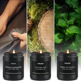 Scented Candle Set, Men Candle Set, Scented Candles for Home, Gifts for Men, 4 Pack Manly Candles Gifts for Mens Scents of Smoke Vanilla/Leather/Oak/Lavender Wood - Homesidy.com