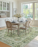 AMADA HOMEFURNISHING 8x10 Washable Area Rug, Low - Profile Large Area Rug with Non - Slip Backing &amp; Durable Edge Binding, Vintage Large Rugs for Living Room, Bedroom, Dinning Room - Homesidy.com