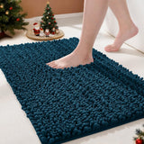 Yimobra Bathroom Rugs Non Slip Washable - Ultra Soft Absorbent Chenille Bath Mat, Quick Dry Shaggy Floor Carpet for Tub Shower, Gray Home Decor Accessories, 24x17 Inch - Homesidy.com
