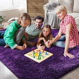 Shag Area Rugs for Bedroom Living Room,4X6 Ultra Soft Fluffy Area Rugs for Dorm, Indoor Carpet Nursery Rugs for Kids Girls Room Home Decor,Pink - Homesidy.com