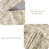 Soalmost Washable Area Rug 8x10, Large Soft Rugs for Living Room Vintage Beige Carpet 8x10 Area Rugs for Bedroom Dining Room Non - Slip Stain Resistant Under Table Rug - Homesidy.com
