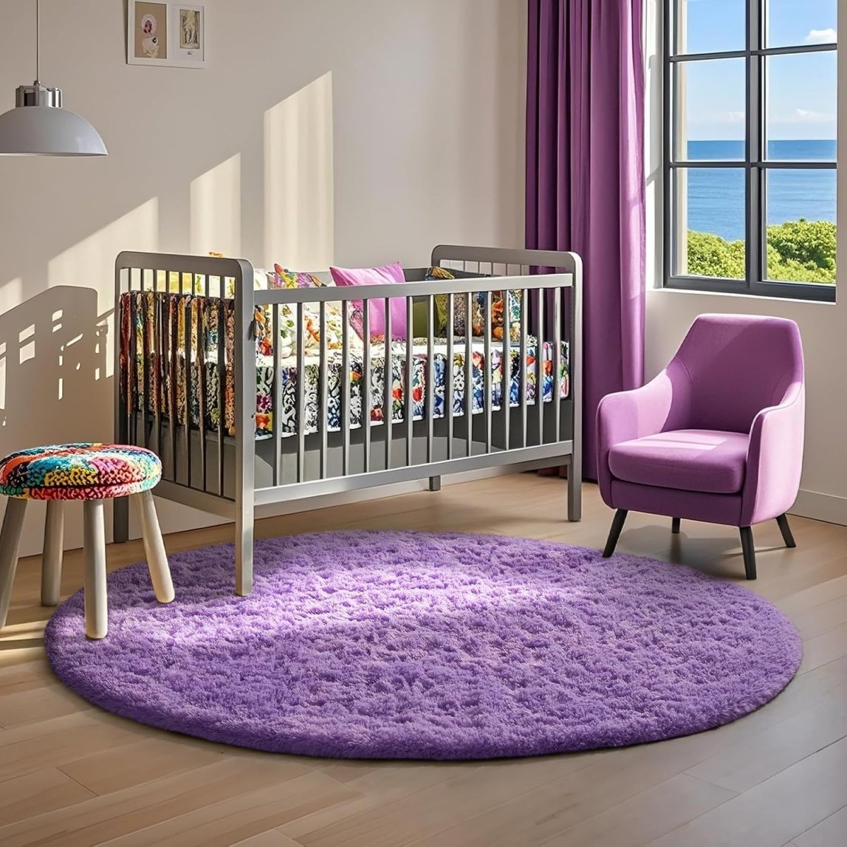 Ophanie Area Rugs for Living Room Bedroom, Upgrade Non - Slip Fluffy Soft Grey Shag Carpet, Indoor Floor Gray 4x6 Fuzzy Shaggy Living Room Plush Rug for Kids Home Dorm Decor Aesthetic - Homesidy.com