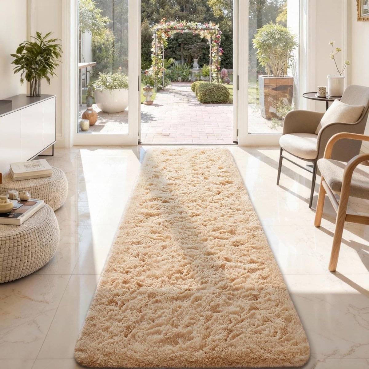 Ophanie Area Rugs for Living Room Bedroom, Upgrade Non - Slip Fluffy Soft Grey Shag Carpet, Indoor Floor Gray 4x6 Fuzzy Shaggy Living Room Plush Rug for Kids Home Dorm Decor Aesthetic - Homesidy.com