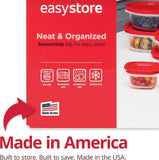 Rubbermaid 16 - Piece BPA - Free Plastic Food Storage Set, Red Vented Lids - Microwave, Dishwasher Safe: Perfect for Meal Prep, Leftovers, and Kitchen Organization - Homesidy.com