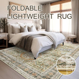 Soalmost Washable Area Rug 8x10, Large Soft Rugs for Living Room Vintage Beige Carpet 8x10 Area Rugs for Bedroom Dining Room Non - Slip Stain Resistant Under Table Rug - Homesidy.com