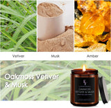 Eucalyptus &amp; Sage Scented Candles,Candles for Home Scented Aromatherapy Candles,Soy Wax Candle Gift for Women Men Amber Jar Candle, 7oz - Homesidy.com